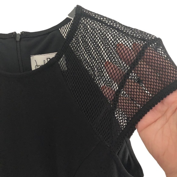 Joseph Ribkoff Body Con Mesh Sleeves Dress 6 - Picture 5 of 11